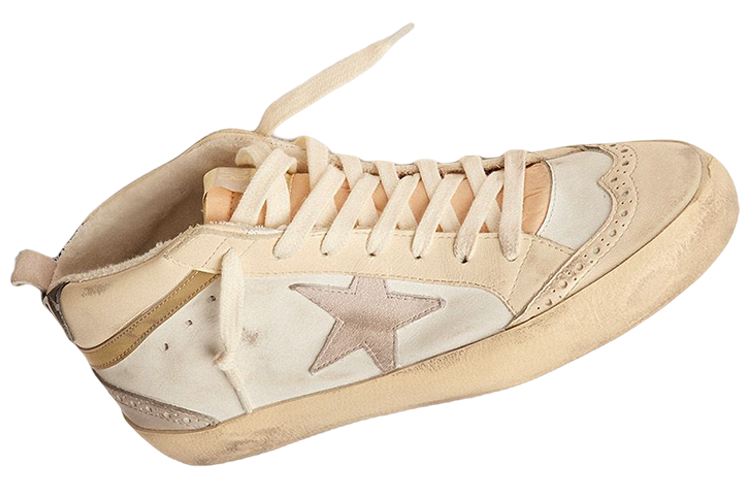 Lookbook (W) Golden Goose Mid Star 'Marfil Envejecido' GWF00123.F003018.11116