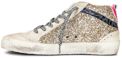 (Women) Golden Goose Mid Star 'Metallic Gold Glitter' GWF00122.F000819.65125 (Women) Golden Goose Mid Star 'Metallic Gold Glitter' GWF00122.F000819.65125