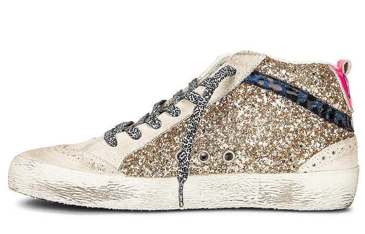 (Women) Golden Goose Mid Star 'Metallic Gold Glitter' GWF00122.F000819.65125