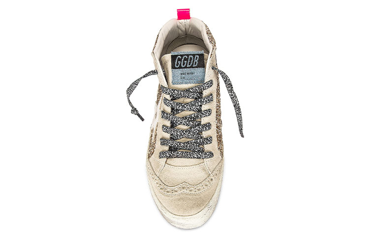Shop (Women) Golden Goose Mid Star 'Metallic Gold Glitter' GWF00122.F000819.65125