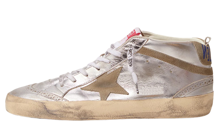 (Women) Golden Goose Mid Star 'Metallic Silver' GWF00122.F002794.70216
