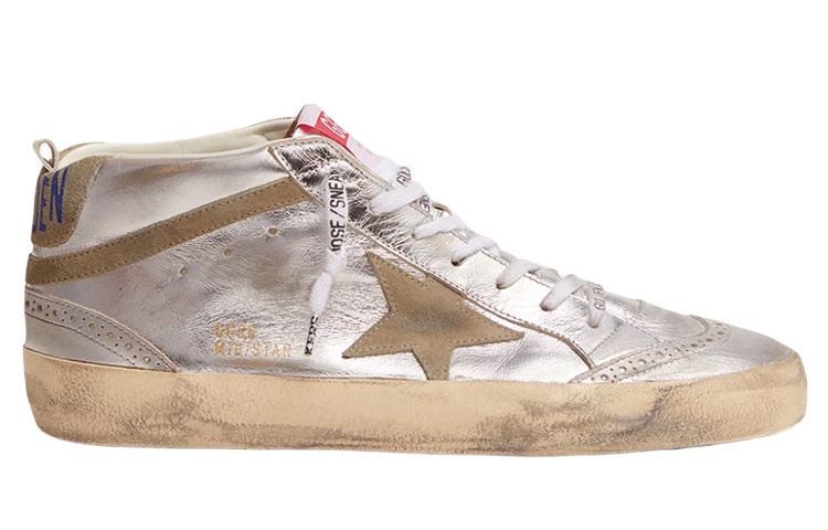 Order (W) Golden Goose Mid Star 'Perak Metalik' GWF00122.F002794.70216