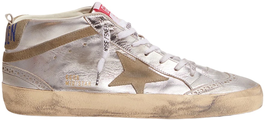 (Women) Golden Goose Mid Star 'Metallic Silver' GWF00122.F002794.70216 Order (Women) Golden Goose Mid Star 'Metallic Silver' GWF00122.F002794.70216
