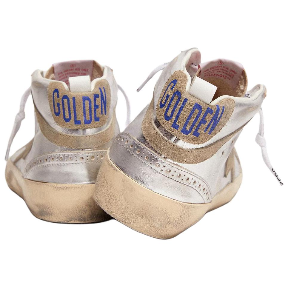 Shop (W) Golden Goose Mid Star ''Metallic Zilver'' sneakers GWF00122.F002794.70216