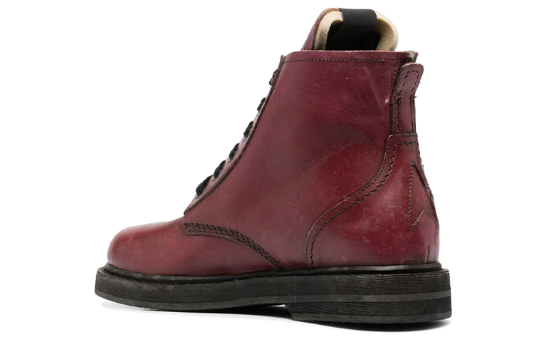 Lookbook (W) Golden Goose Mid Star 'Red Decal' Sepatu Pria Wanita Unisex Original GWF00187.F000961.40290