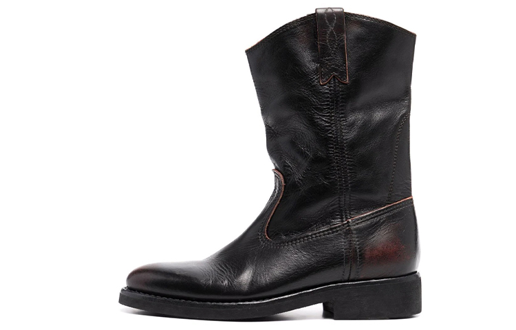 (Women) Golden Goose Mid Star 'Slouchy Black Leather' GWF00153.F002024.90279