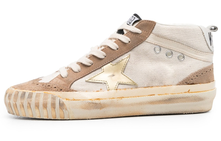 (Women) Golden Goose Mid Star 'White Brown' GWF00500.F004235.15440