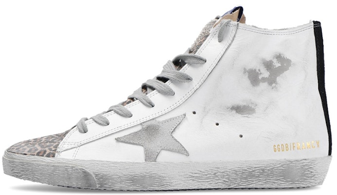 (Women) Golden Goose Mid Star 'White Leopard Distressed' GWF00113.F000255.10258 Buy (Women) Golden Goose Mid Star 'White Leopard Distressed' GWF00113.F000255.10258