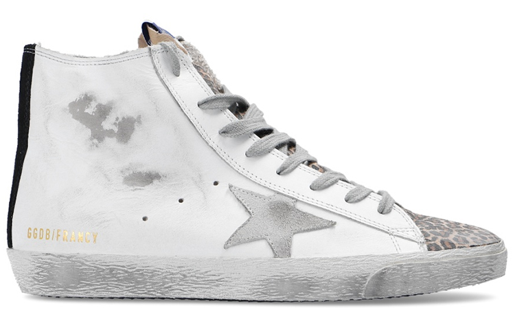 Order (W) Golden Goose Mid Star ''Wit Luipaard Versleten'' GWF00113.F000255.10258