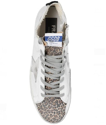 (Women) Golden Goose Mid Star 'White Leopard Distressed' GWF00113.F000255.10258 Purchase (Women) Golden Goose Mid Star 'White Leopard Distressed' GWF00113.F000255.10258