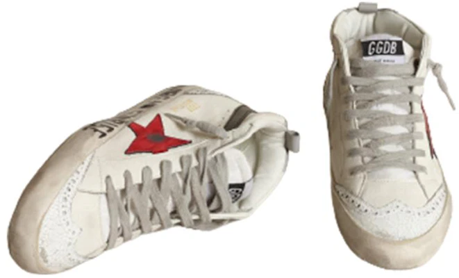(W) Golden Goose Mid Star ''Weiß Rosa'' GWF00122.F003357.11231 Shop (W) Golden Goose Mid Star ''Weiß Rosa'' GWF00122.F003357.11231