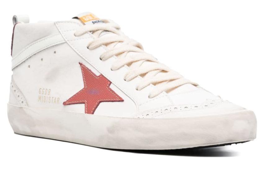 Lookbook (W) Golden Goose Mid Star ''Wit Roze Versleten'' GWF00122.F004731.11545