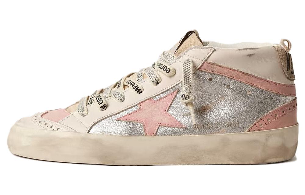 (Women) Golden Goose Mid Star 'White Silver Pink' GWF00123.F004527.82283