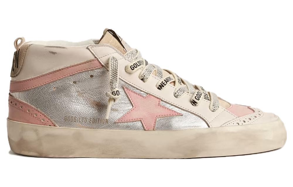 Order (W) Golden Goose Mid Star 'Blanco Plateado Rosa' GWF00123.F004527.82283
