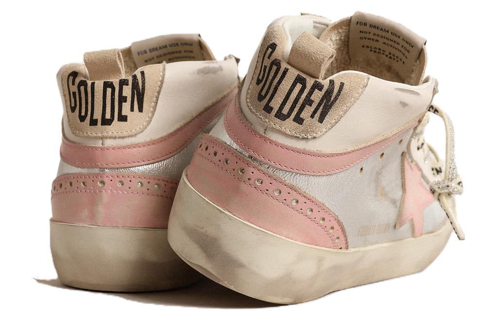 Shop (W) Golden Goose Mid Star 'Blanco Plateado Rosa' GWF00123.F004527.82283
