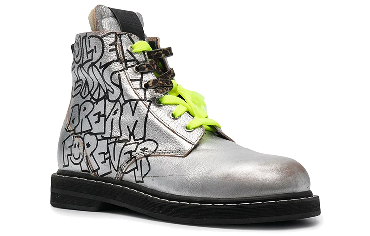 Order (W) Sepatu Golden Goose Mid Star 'Silver Graffiti' GWF00187.F001200.60246