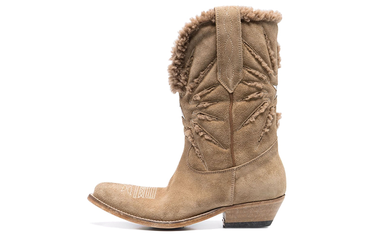 (Women) Golden Goose Mid Top 'Brown Stitch Detail' GWF00222.F001963.55376