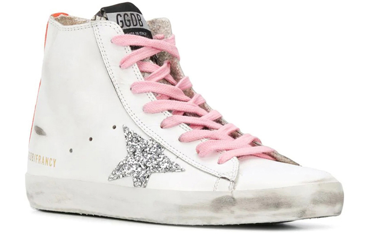 Lookbook (W) Golden Goose Sepatu Mid Top 'Vintage Putih' G36WS591.C70