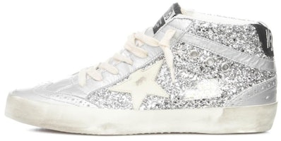 (Women) Golden Goose Mid Top Sneaker 'Metallic Silver' GWF00122.F004156.70260 (Women) Golden Goose Mid Top Sneaker 'Metallic Silver' GWF00122.F004156.70260