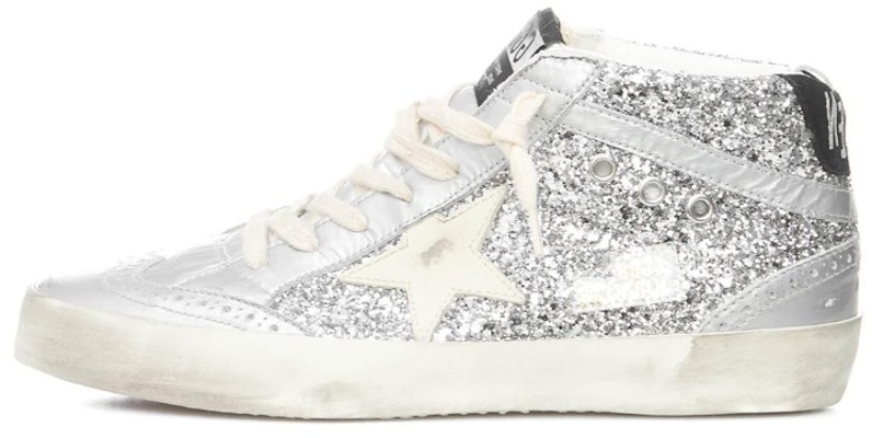 (Women) Golden Goose Mid Top Sneaker 'Metallic Silver' GWF00122.F004156.70260 Buy (Women) Golden Goose Mid Top Sneaker 'Metallic Silver' GWF00122.F004156.70260