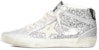 (W) Sneaker Golden Goose Mid Top 'Metallic Silver' Emas Bersinar GWF00122.F004156.70260