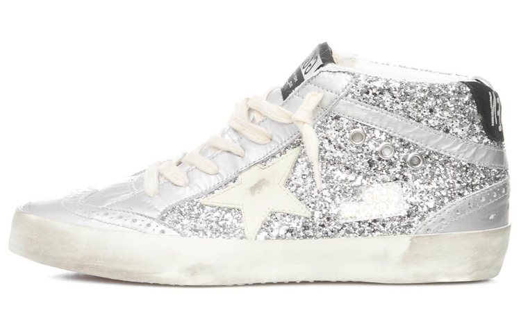 (Women) Golden Goose Mid Top Sneaker 'Metallic Silver' GWF00122.F004156.70260
