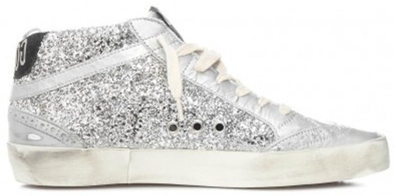 (W) Golden Goose Sepatu Mid Top 'Perak Metalik' GWF00122.F004156.70260 Order (W) Golden Goose Sepatu Mid Top 'Perak Metalik' GWF00122.F004156.70260