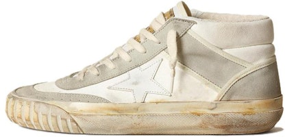 (Women) Golden Goose Mid Top Sneakers 'White Grey' GWF00408.F003449.10276 (Women) Golden Goose Mid Top Sneakers 'White Grey' GWF00408.F003449.10276
