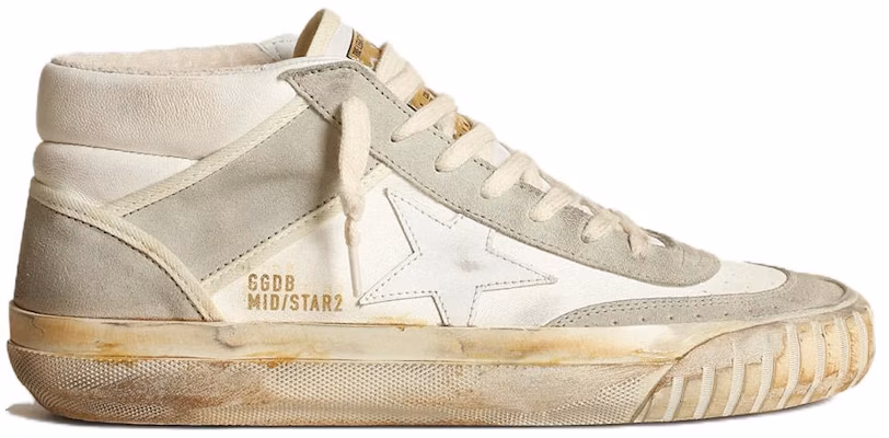 (W) Golden Goose Sepatu Mid Top 'Putih Abu-abu' GWF00408.F003449.10276 Order (W) Golden Goose Sepatu Mid Top 'Putih Abu-abu' GWF00408.F003449.10276