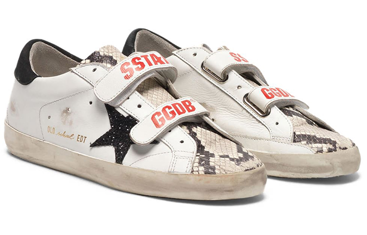 (W) Golden Goose Old School 'Snake Print White with Black Heel' 圖 2