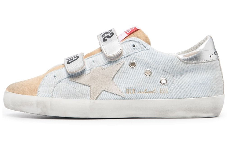 (Women) Golden Goose Old School 'White Velcro' GWF00111.F001069.80815