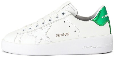 (Women) Golden Goose Pure Star 'White Green' GWF00197.F001127.10502 (Women) Golden Goose Pure Star 'White Green' GWF00197.F001127.10502
