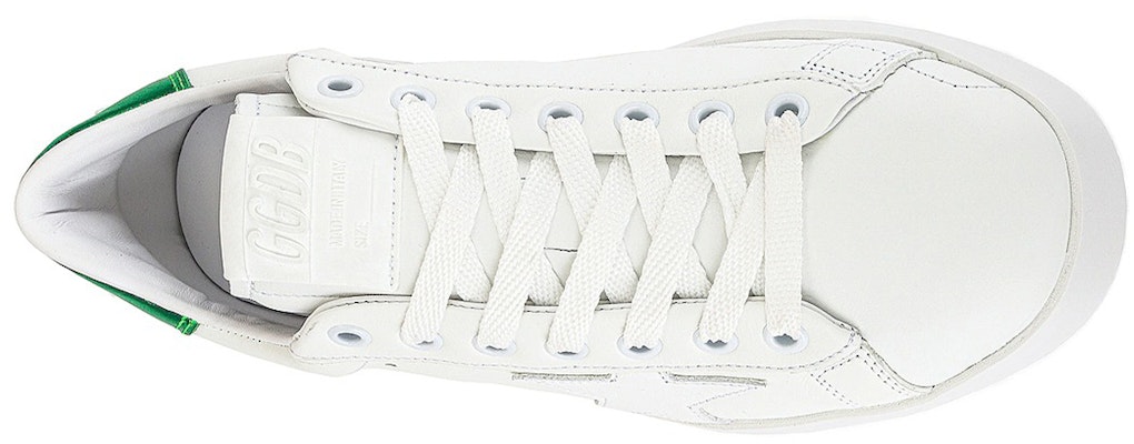 (Women) Golden Goose Pure Star 'White Green' GWF00197.F001127.10502 Shop (Women) Golden Goose Pure Star 'White Green' GWF00197.F001127.10502