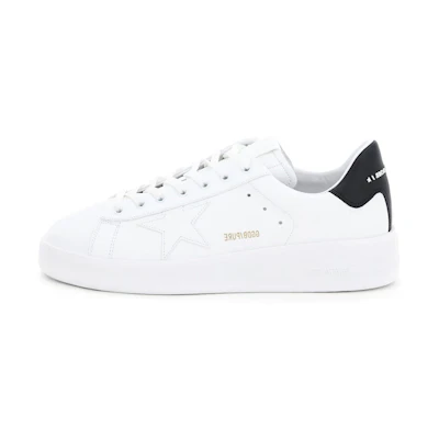(W) Golden Goose Purestar 'Black Heel White'