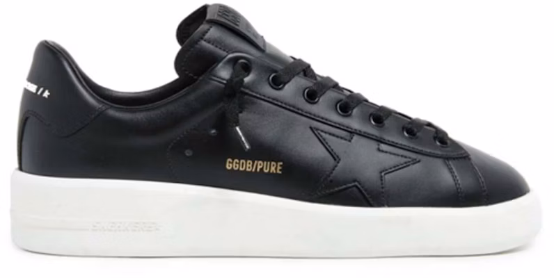 (Women) Golden Goose Purestar 'Black Leather' GWF00124.F000301.90100 Order (Women) Golden Goose Purestar 'Black Leather' GWF00124.F000301.90100