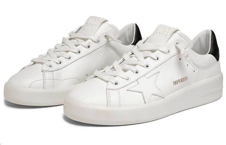 Lookbook (W) Golden Goose Purestar '白色皮革黑色后跟' G36WS603.A3