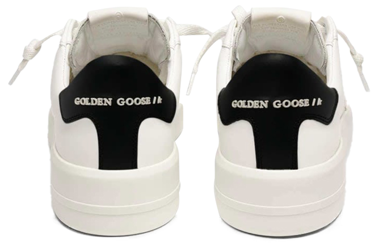 Purchase (W) Golden Goose Purestar '白色皮革黑色后跟' G36WS603.A3