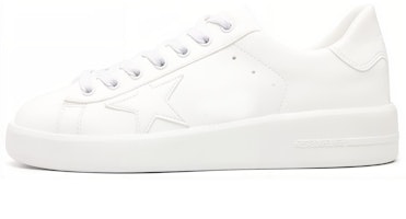 (Women) Golden Goose Purestar 'White Low Top' GWF00197.F003954.10100 (Women) Golden Goose Purestar 'White Low Top' GWF00197.F003954.10100