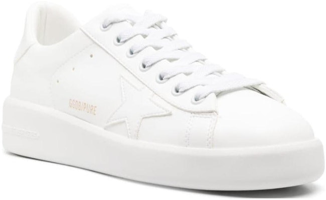 (W) Golden Goose Purestar 'Putih Low Top' Sneakers GWF00197.F003954.10100 Order (W) Golden Goose Purestar 'Putih Low Top' Sneakers GWF00197.F003954.10100
