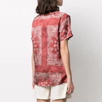 Purchase (W) Golden Goose 紅色佩斯利短袖襯衫 GWP00725P00037340383