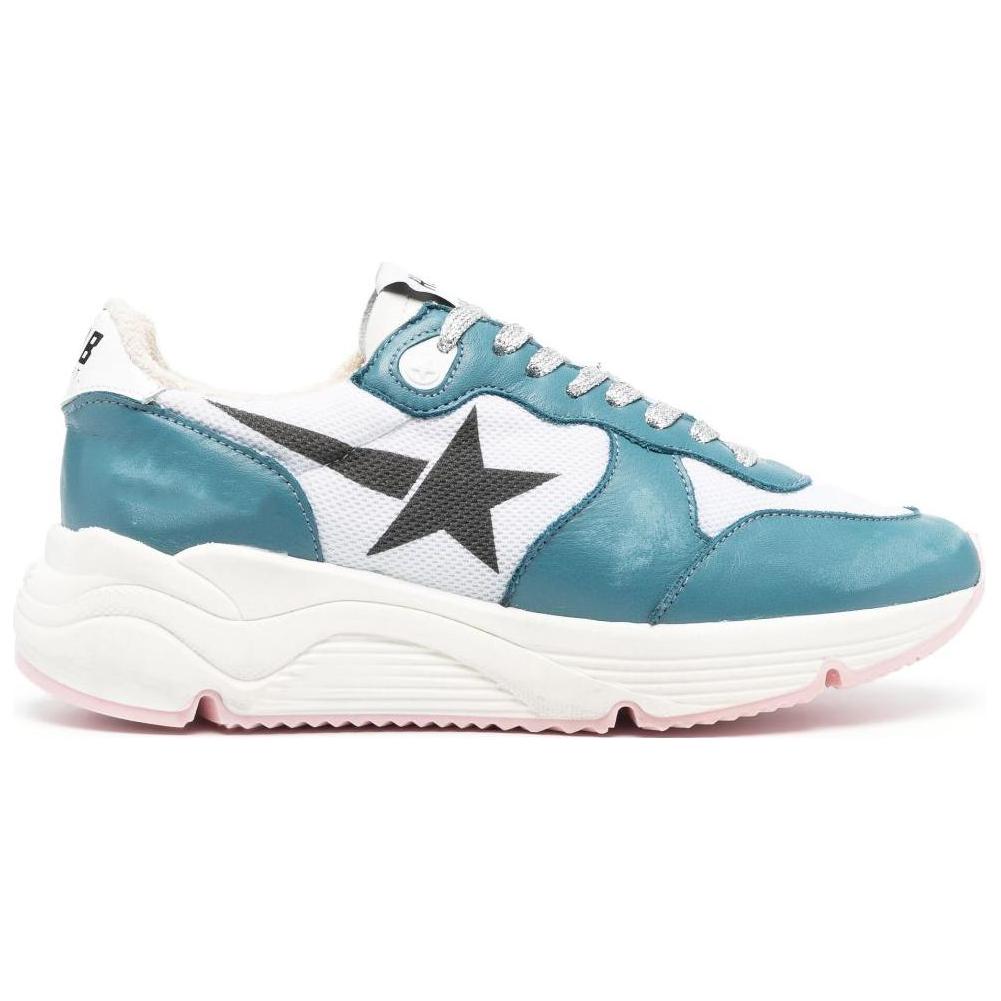 Order (W) Golden Goose Running ''Blaue Low-Top Leder Sneaker'' GWF00215.F004738.82354