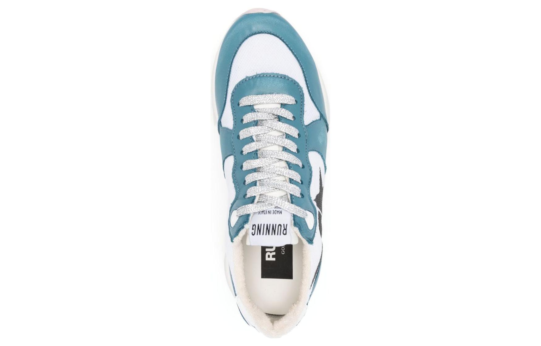 Shop (W) Golden Goose Running ''Blaue Low-Top Leder Sneaker'' GWF00215.F004738.82354