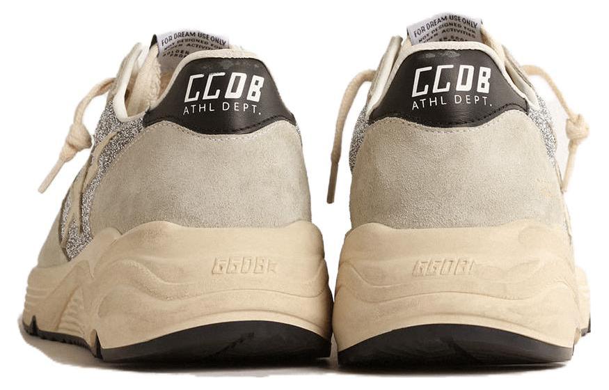 Shop (W) Golden Goose Running Sole 'Kulit Kelabu Rendah-Atas' GWF00126.F004599.70281