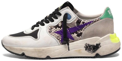 (Women) Golden Goose Running Sole 'Purple Embroidery Star' G35WS963.I1 (Women) Golden Goose Running Sole 'Purple Embroidery Star' G35WS963.I1