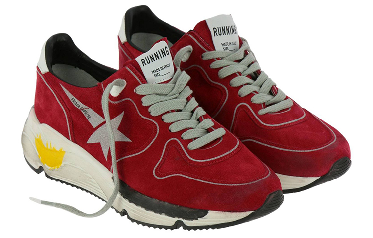 Shop 金鵝牌跑鞋 龍型鞋底 真皮 女款 紅色