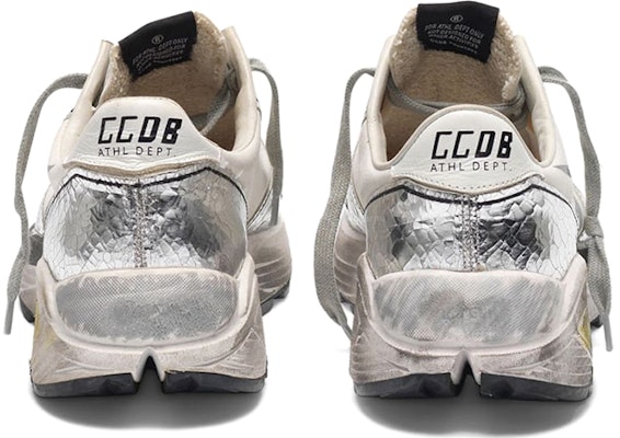 (Women) Golden Goose Running Sole 'Silver Distressed White Leather' G36WS963.A6 Lookbook (Women) Golden Goose Running Sole 'Silver Distressed White Leather' G36WS963.A6