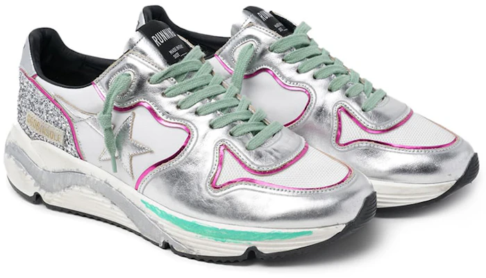 (Women) Golden Goose Running Sole 'Silver Glitter Star' G36WS963.N3 Order (Women) Golden Goose Running Sole 'Silver Glitter Star' G36WS963.N3