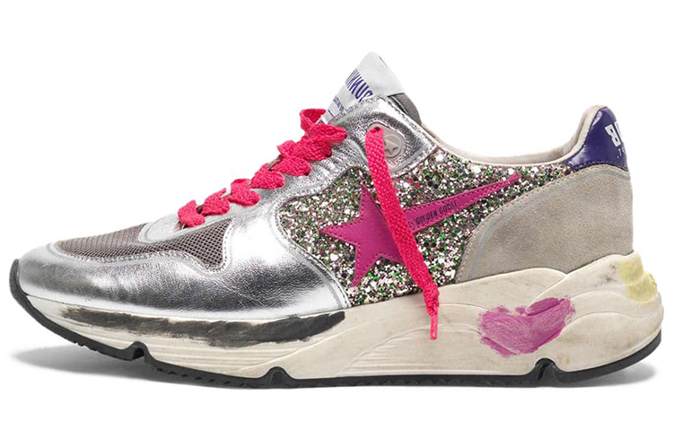Buy (W) Golden Goose 跑步鞋 '银色亮片' G35WS963.E1