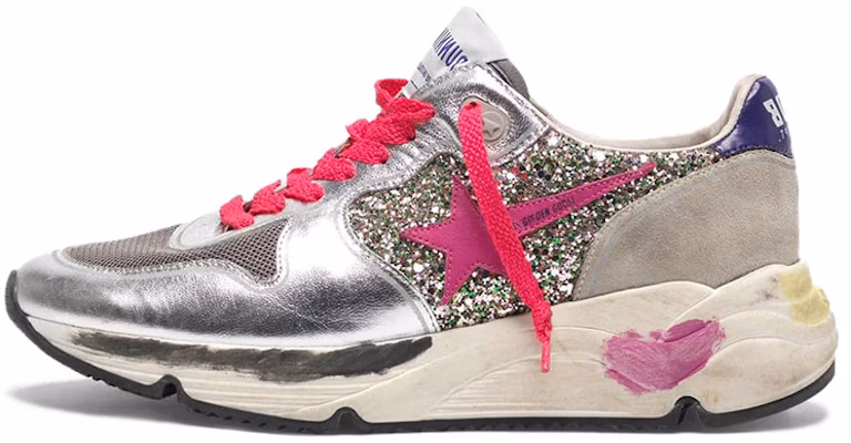 (Women) Golden Goose Running Sole 'Silver Sequins' G35WS963.E1 Buy (Women) Golden Goose Running Sole 'Silver Sequins' G35WS963.E1