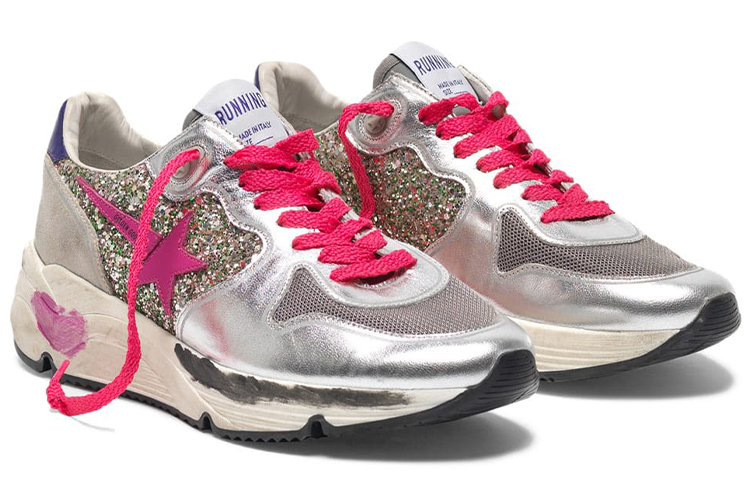 Order (W) Golden Goose 跑步鞋 '银色亮片' G35WS963.E1